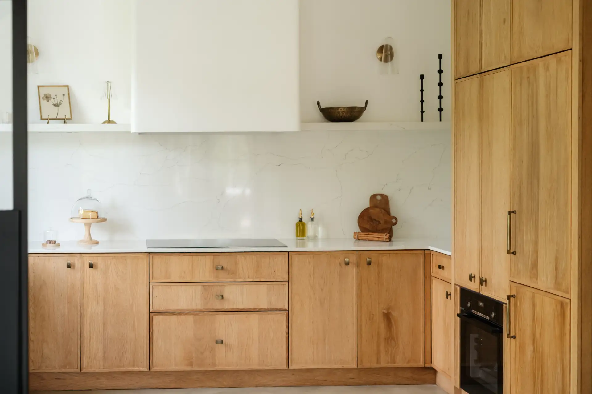 Modern kitchen with bespoke timber design